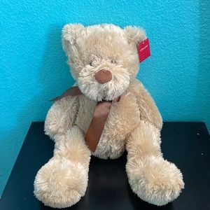 Anico  soft plush stuffed animal bear Lotta love tag With Bow